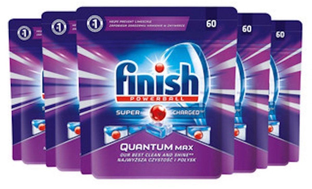 Finish Quantum Max Power & Pure - 5 x 60 Vaatwastabletten - Voordeelverpakking