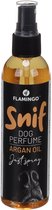 Flamingo hondenparfum spray – Arganolie 120ml – parfum voor honden met frisse arganoliegeur – hondenspray tegen nare geurtjes – ook geschikt voor puppy’s
