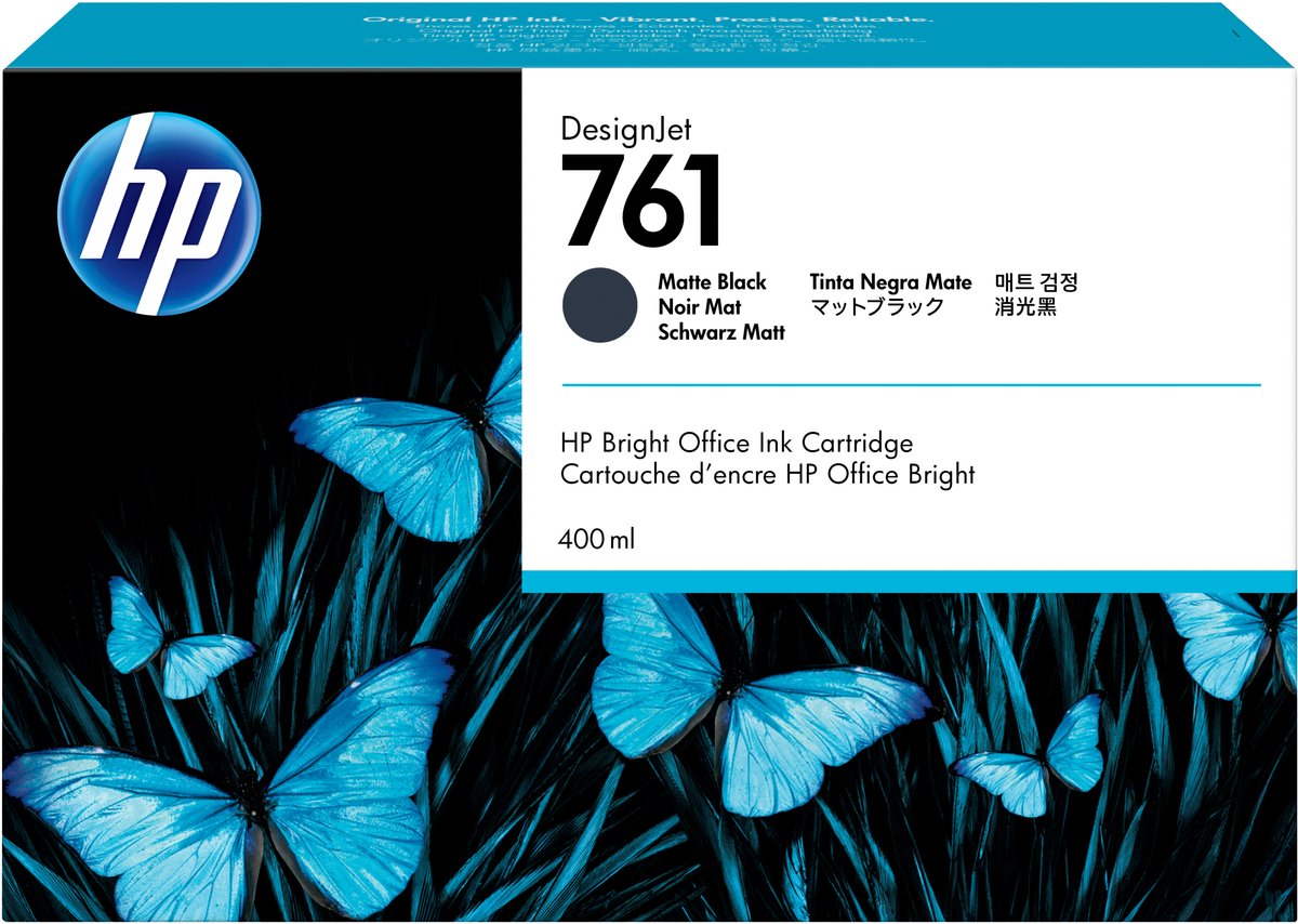 HP - CM991A - 761 - Inktcartridge zwart mat