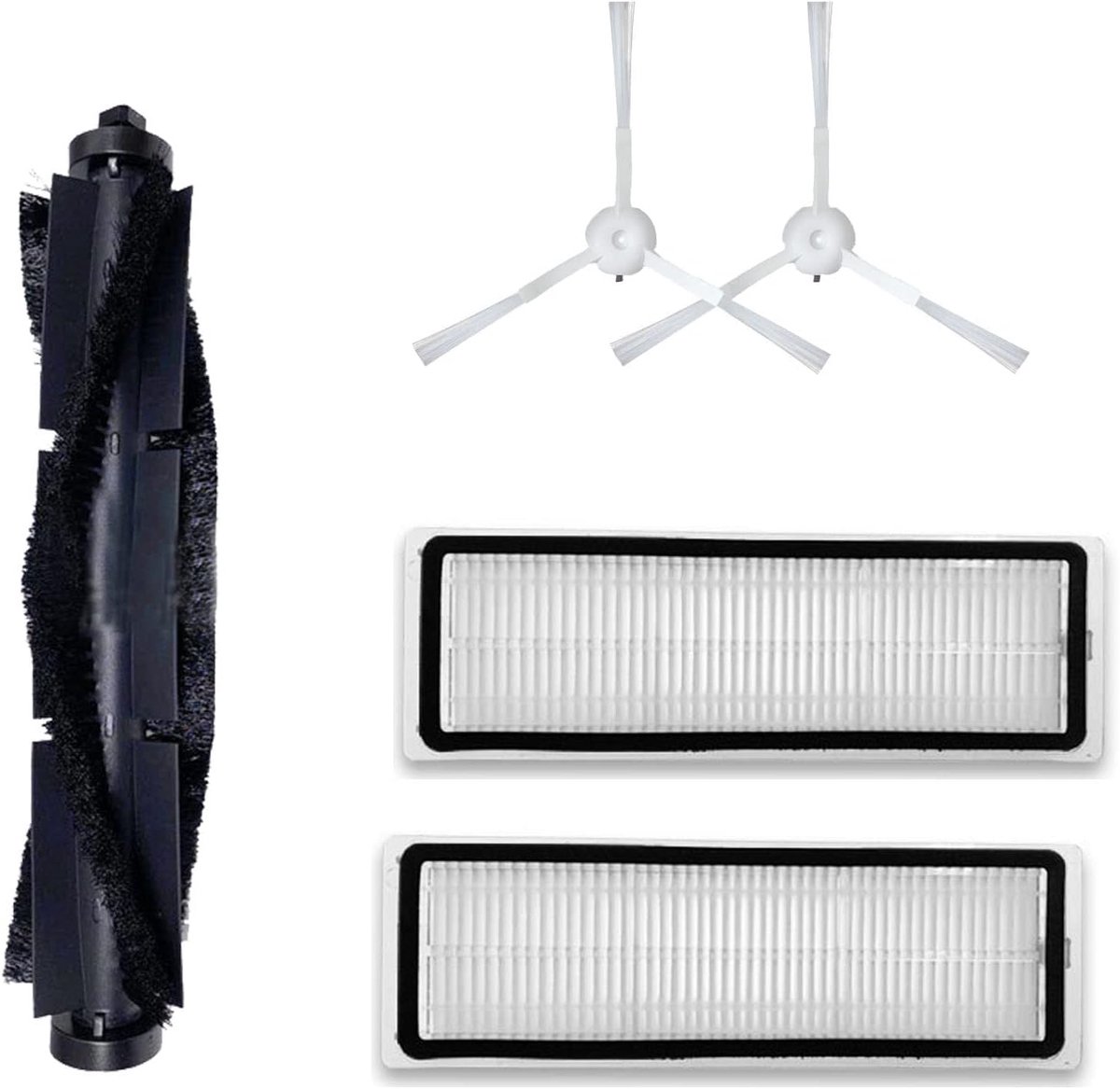 Geschikt voor Vervangende onderdelen Accessoires Kit Compatibel met 360 S5 S7 Robotstofzuiger- 1 Hoofdrolborstel 2 Zijborstels 2 HEPA-filters-Stofzuigeraccessoires