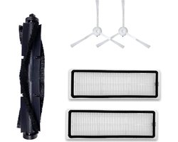 Geschikt voor Vervangende onderdelen Accessoires Kit Compatibel met 360 S5 S7 Robotstofzuiger- 1 Hoofdrolborstel 2 Zijborstels 2 HEPA-filters-Stofzuigeraccessoires