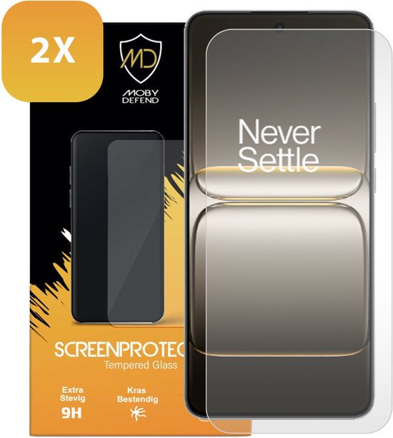 MOBYDEFEND 2-Pack Case-Friendly Screensavers Gehard Glas Geschikt Voor Oneplus 15 Screenprotectors Voor Oneplus Oneplus 15 Transparant 165628215