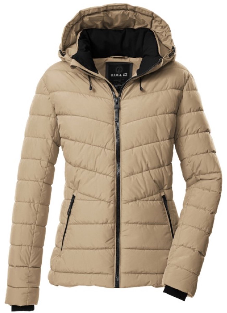 Killtec dames winterjas - padded - 43537 - camel - maat 44