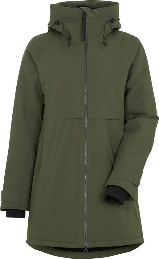 Veste d'extérieur pour femme Didriksons HELLE WNS PARKA 6 - Vert foncé