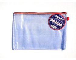 A5 Tuff Bag Portemonnee met ritssluiting Doorzichtige plastic portefeuilles Ritszakje Bestand Etui Map Waterbestendig Verstevigde zware mesh-tassen (past op A5-1 Pack)