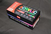 Marqueurs Guangna Bruch - Stylos acryliques 288 couleurs - Marqueurs acryliques - Marqueurs peinture acrylique pour Glas, bois, pierre, céramique, Tissus, métaux, toile
