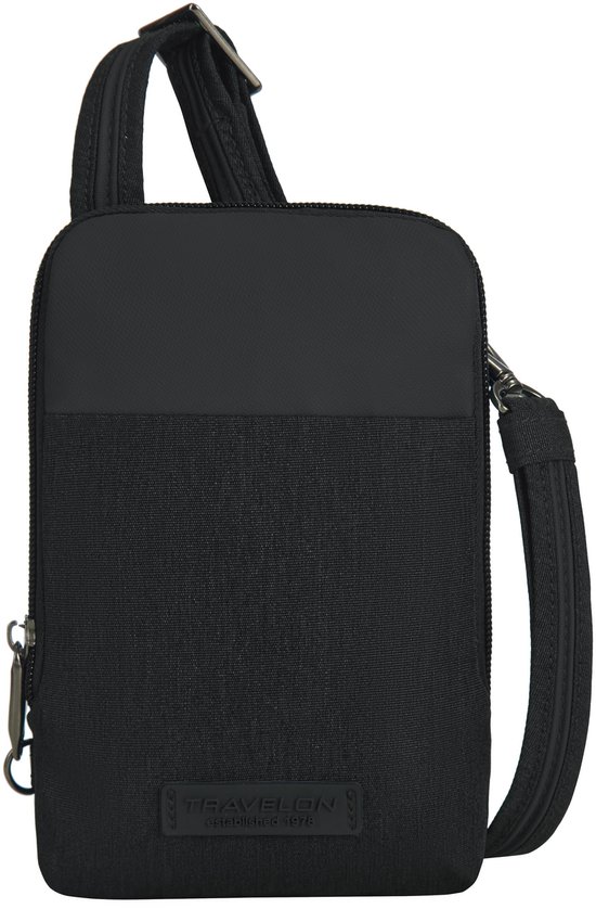Travelon Metro Stadium Mini Crossbody – Anti‑diefstal & RFID Tas – Zwart