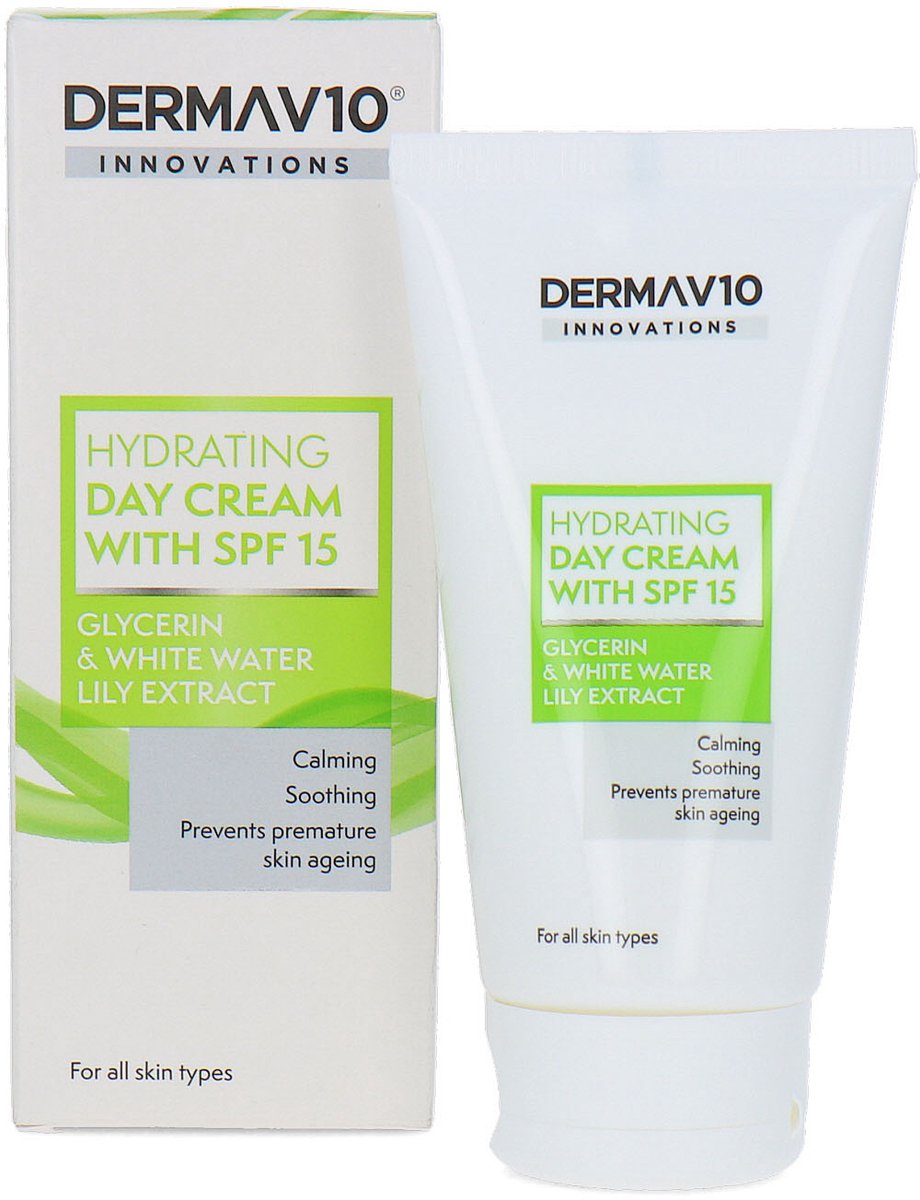 Derma V10 Hydrating Day Cream SPF 15 - 50 ml