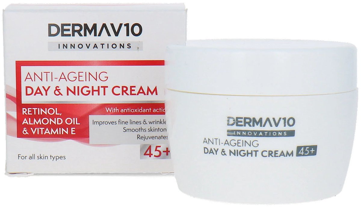 Derma V10 Anti-Ageing Day & Night Cream 45+ - 50 ml