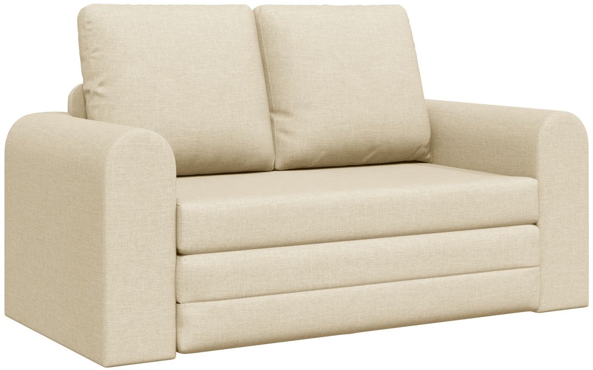 Slaapbank - Uitklapbaar - Slaapstoel - Logeerbed - Zetelbed - Slaapfauteuil - Vouwbed - 2 persoons - Zeer comfortabel - Crème
