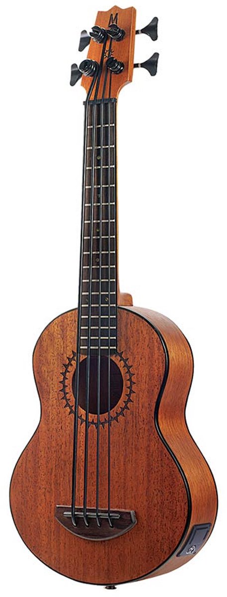 Mahalo MB1TBR Semi Akoestische Ukulele Bass Transparant Bruin