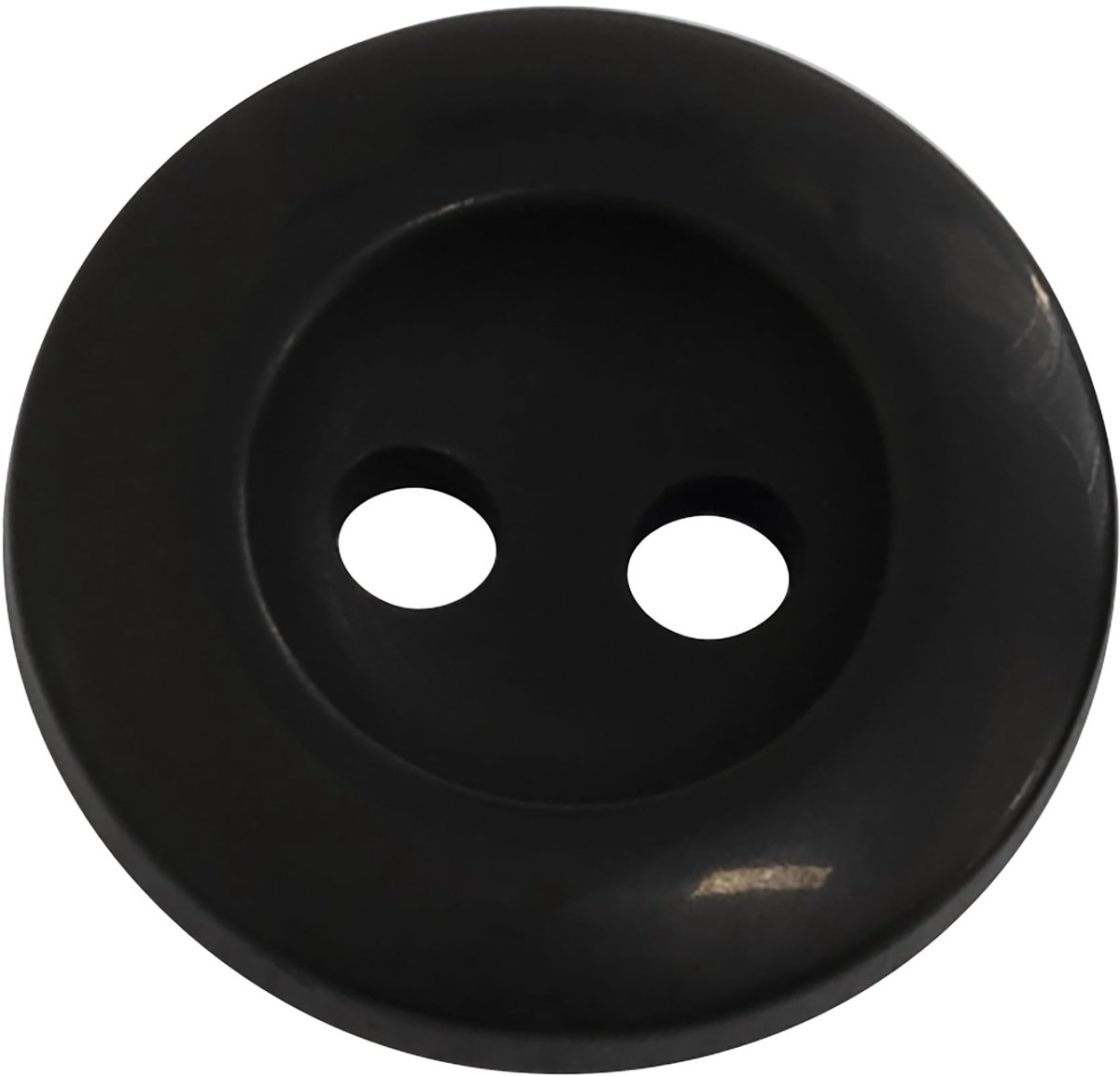 AERZETIX - C74087-Set van 10 naaiknopen rond ∅15x3 mm met 2 gaten 24L L24 - kleur zwart - gemaakt van kunststof - opening 2 mm - fournituren naaien kleding decoratie