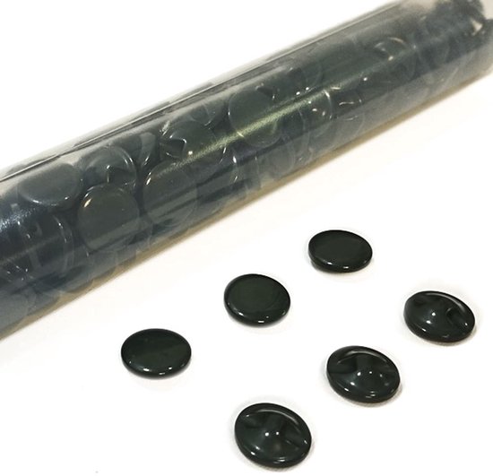 QUARKZMAN 60 stuks 18 l naaiknopen 15/32 inch (11,5 mm) rond, plat, 4 QUARKZMAN 60 stuks 18 l naaiknopen 15/32 inch (11,5 mm) rond, plat, 4