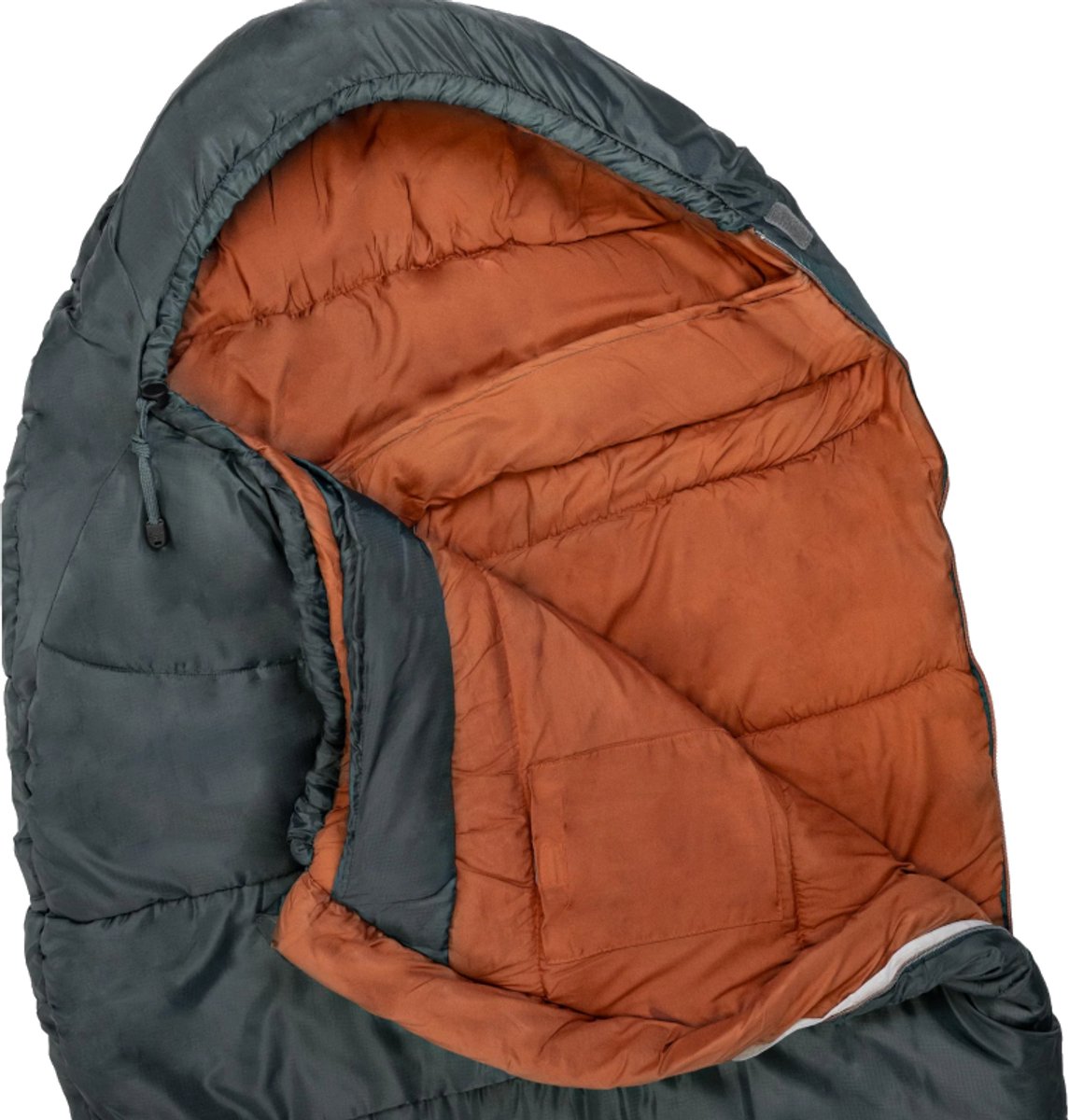 Highlander mummyslaapzak Rayet 450 Dark Grey -7°C - Grijs