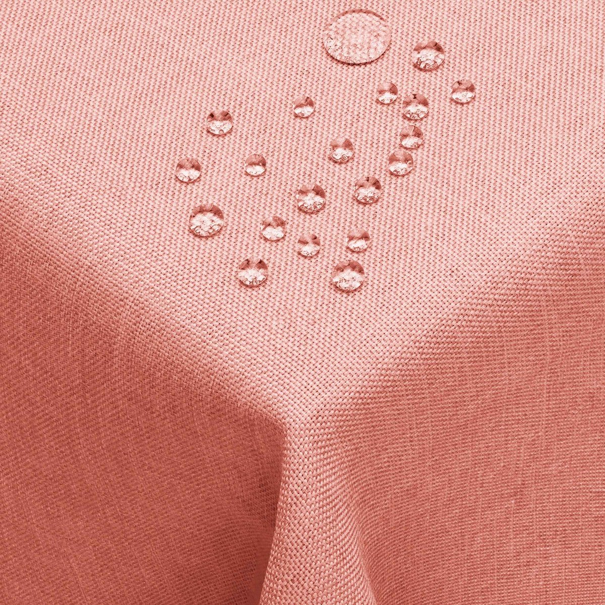 DecoHomeTextil Linnenlook Kleur Maat Selecteerbaar - Vierkant 130 x 300 OF 300x130 OF 130x300 cm Oudroze/Roze met Lotus Effect Tafelkleed met Vlekbescherming Oudroze/Roze TD Vierkant