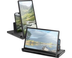 Avizar Versterker 12'' HD-scherm voor telefoon Verticale modus Horizontale modus, Zwart