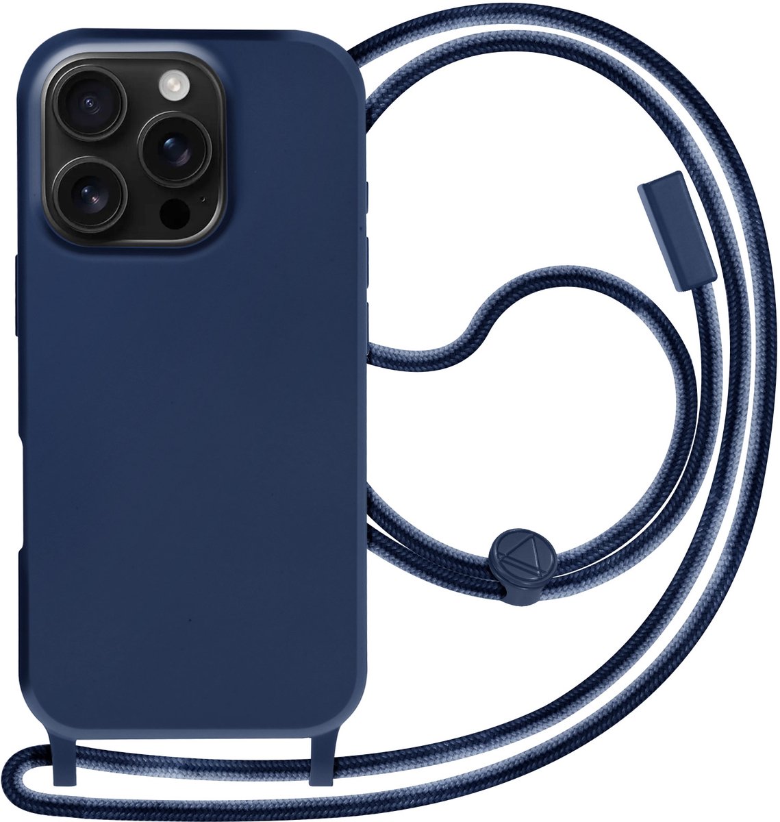 Avizar Beschermhoes semi-stijf Soft touch Geschikt voor Apple iPhone 16 Pro, Nachtblauw