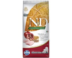 Farmina N&D Ancestral Grain Adult Dog Medium & Maxi - Kip - 12 kg