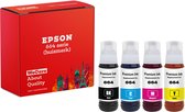 4-pack | Huismerk XXL geschikt voor Epson 664 / T664 Inktflessen - geschikt voor EcoTank ET-2500 - ET-2550 - ET-2600 - ET-2650 - ET-3600 - ET-4500 - ET-4550
