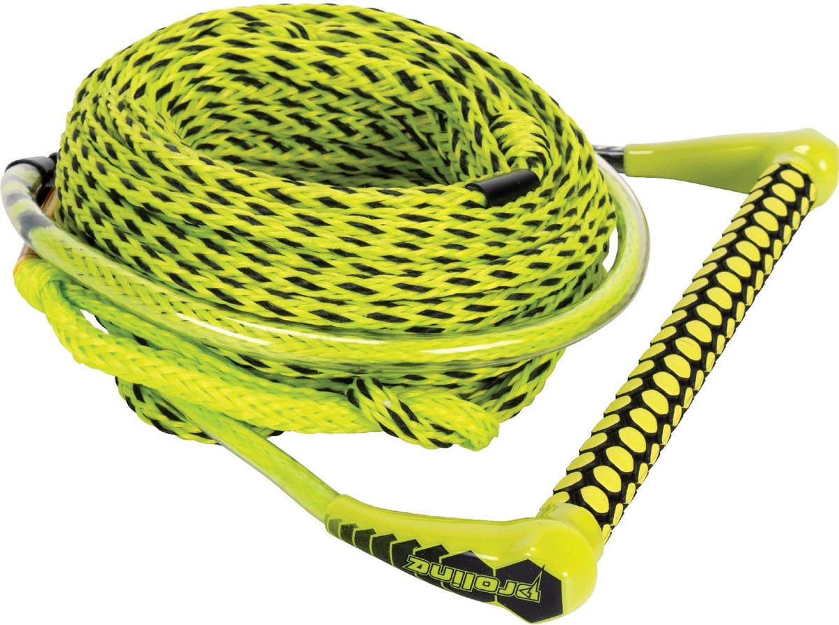 ProLine Recreational Wakeboard Handle & Lijn Set – 38 cm Handvat met 5-Secties Mainline – Geschikt voor Wakeboard, Kneeboard & Waterski