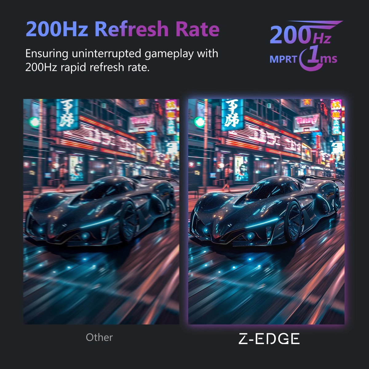 Z-EDGE UG27 Curved Gaming Monitor 27 Inch FHD 200Hz - afbeelding 2