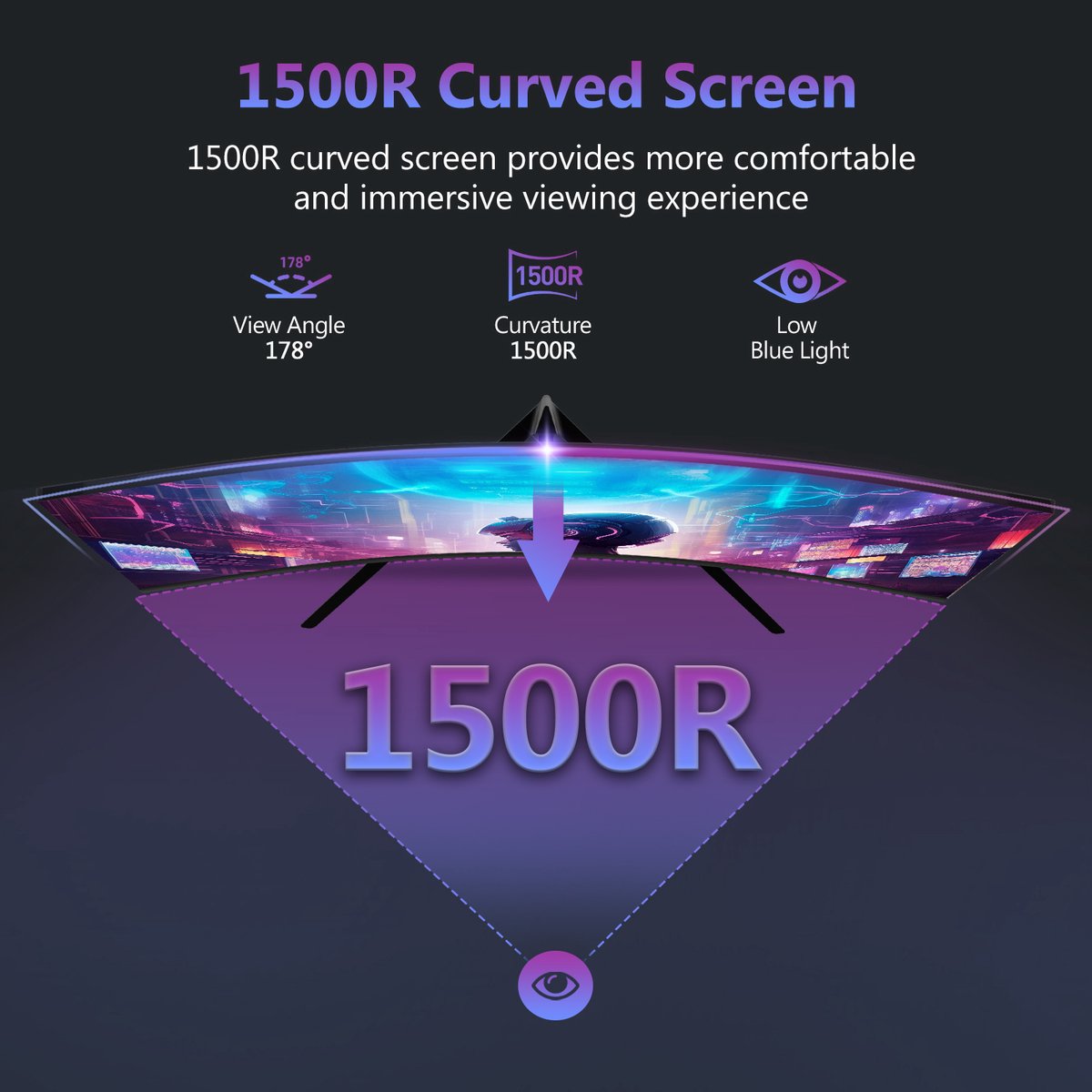 Z-EDGE UG27 Curved Gaming Monitor 27 Inch FHD 200Hz - afbeelding 3