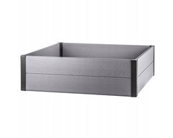 Keter Maple 249298 - Kweekbak - Tuinrand - kunststof - 106x106x32 cm - Weerbestendig - Grijs