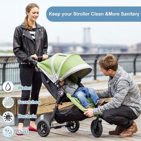 Universele transporttas voor kinderwagens, reistas voor kinderwagens in het vliegtuig, reistas voor kinderwagens, kinderwagentas voor vliegreizen, kinderwagentransporttassen voor treinreizen op de luchthaven (117 x 53 x 33 CM) Cyslmuk van Merkloos — afbeelding 2
