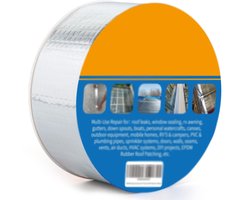 Aluminiumfolie Butyl Afdichtingstape - Dik, Hoge Kleefkracht - Zelfklevend - Daklekkage Afdichten - Camper Reparatie - Ramen / Boot / Pijp Afdichten - Glas Rubber Dak Reparatie - Zilver Groot Formaat 500x20x0.1cm