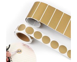 420pcs Scratch Stickers - 300pcs Round Stickers - 120pcs Rectangular Stickers - Zelfklevende Scratch Labels - Scratch Cards Accessoires voor Lotterijen - DIY (Goud)