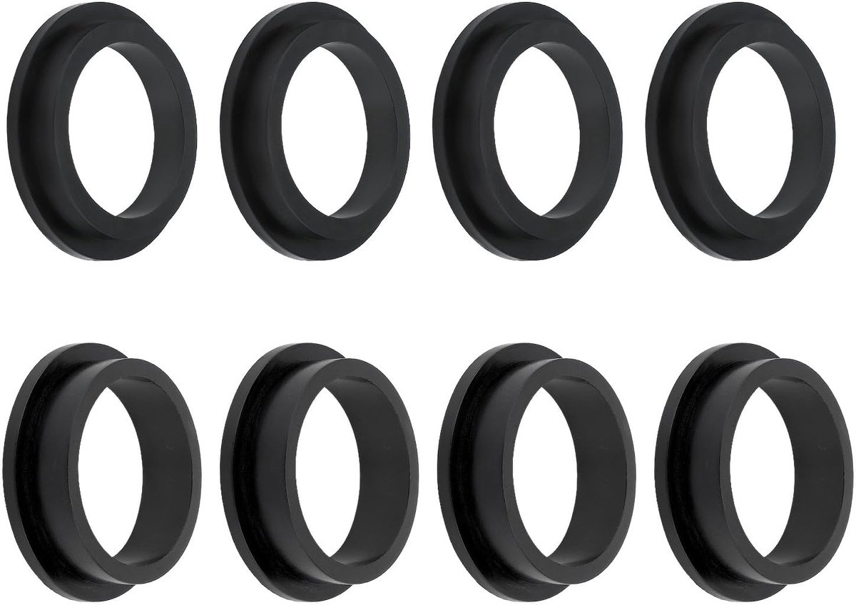 L-Vormige O-Ringpakking - Rubber Vervanging van Pakkingen voor Zwembadzandfilterpompen - Compatibel met Intex Zandfilterpompmotor (4 Stuks 11228 en 4 Stuks 11412)