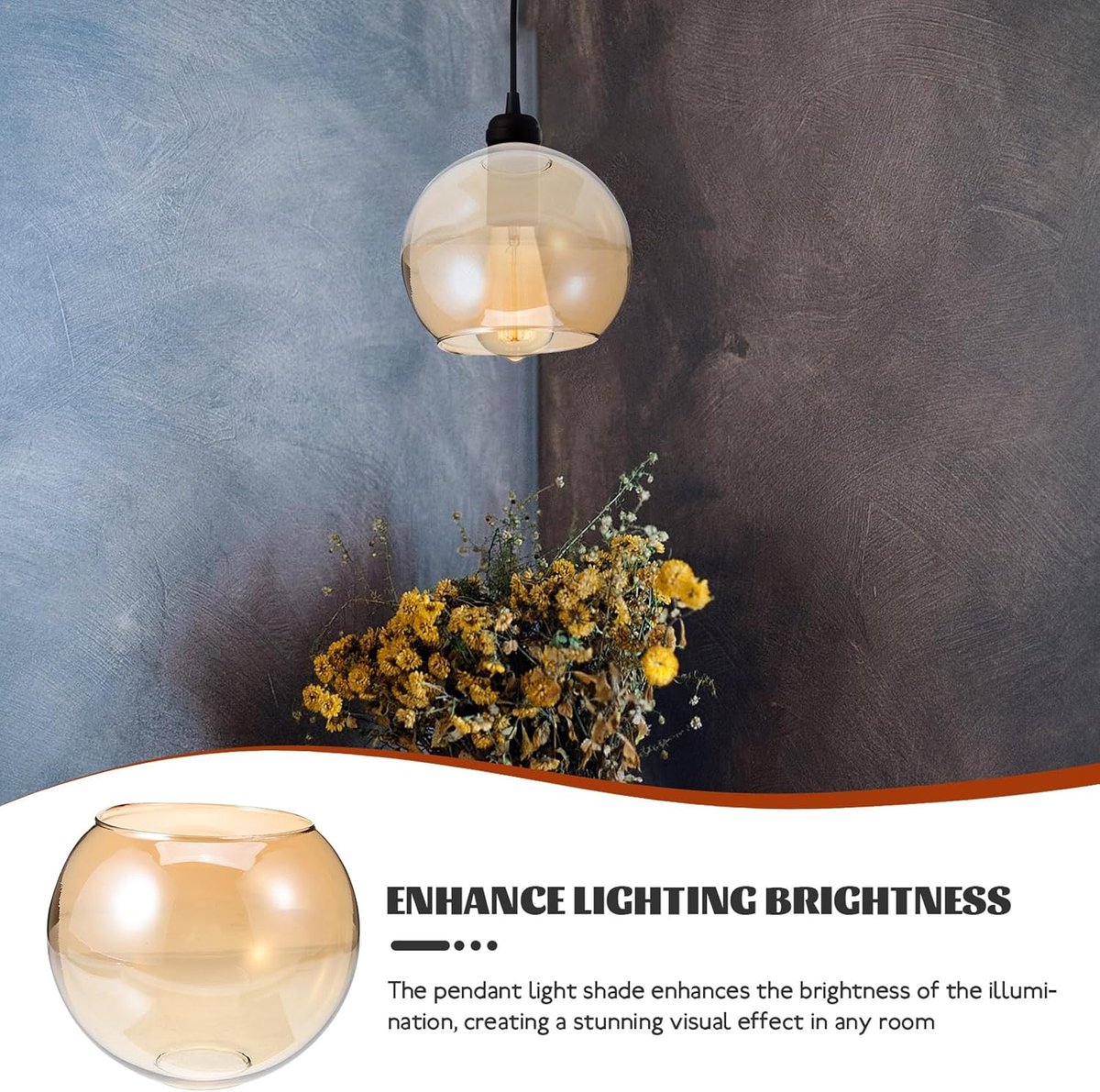 Glazen lampenkap, vervangend glas lampglas bol: vervanging outdoor lamp reservescherm hanglamp lampenkap wandlamp staande lamp slaapkamer woonkamer balkon terrassen tuin decoratie