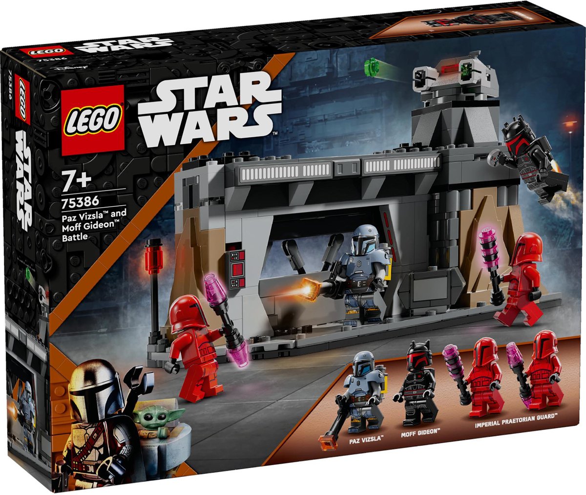 LEGO Star Wars™ Paz Vizsla™ en Moff Gideon™ duel 75386