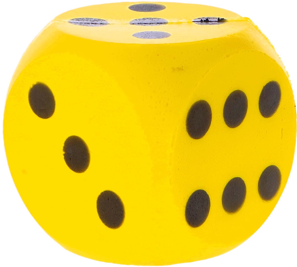 Atabiano - Dobbelsteen - Foam - Geel - 15cm