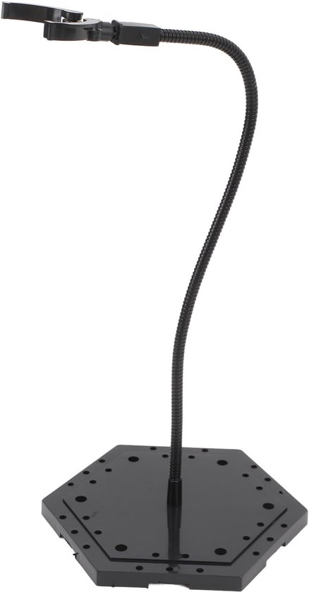 Actiefiguurstandaard, ABS roestvrij stalen popfiguur displaybeugel, stop-motion modelbeugel voor 6 inch poppen (zwart)