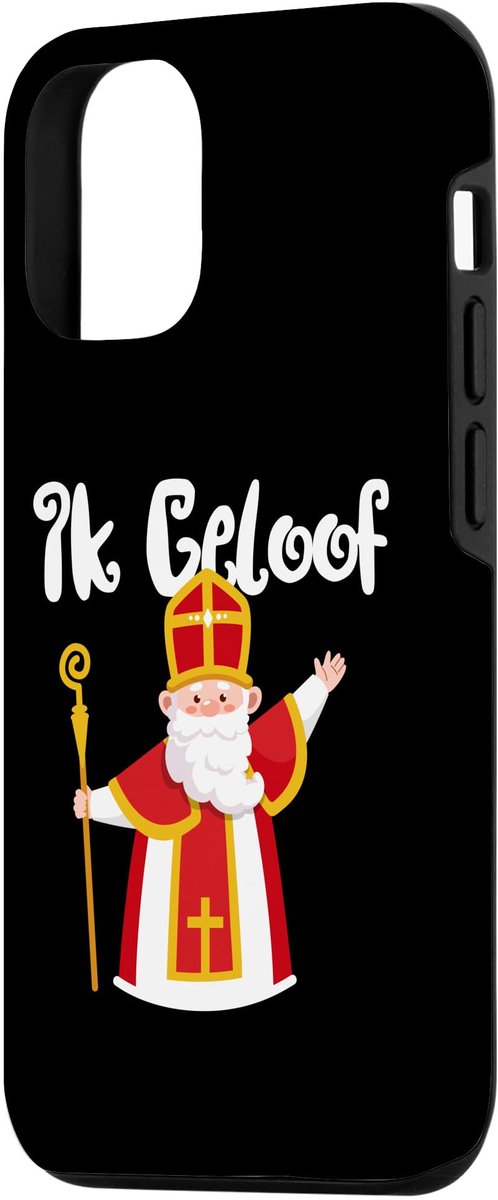 Ibenzoa® Beschermhoes voor iPhone 12/12 Pro met Sinterklaas Ontwerp en Nederlandse Feestdagen