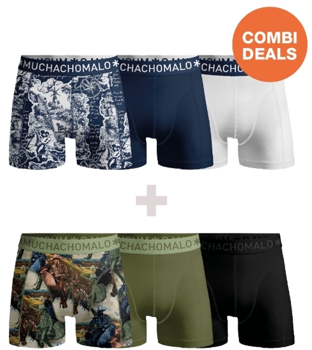 Muchachomalo Boxershort Heren – 6 Pack – 95% Katoen – Heren Ondergoed – Kleding – Stevig Ondergoed – Onderbroeken Heren
