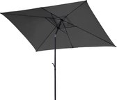 SVITA parasol rechthoekig 3x2m kantelbaar donkergrijs/zwart