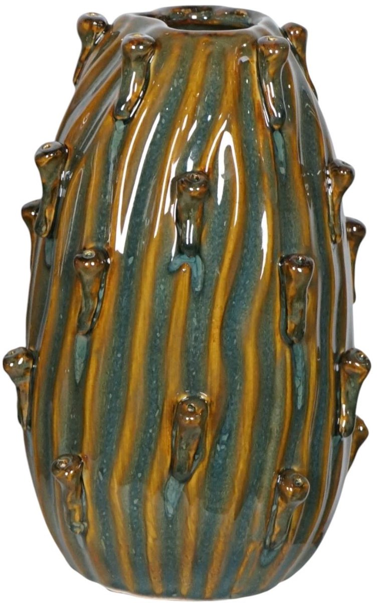 Vaas Dimphy keramiek groen 15x22cm