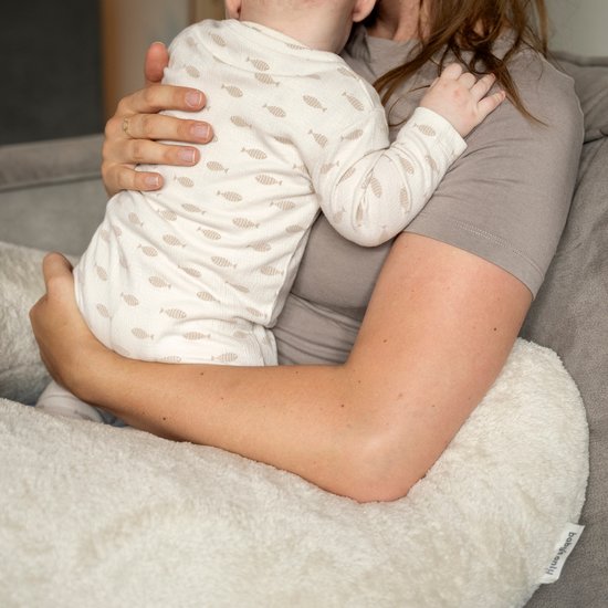 Baby's Only Voedingskussen - Zwangerschapskussen - Zijslaapkussen - Lichaamskussen Cozy - Warm Linen - 160 cm - Extra zacht van Baby's Only — afbeelding 2
