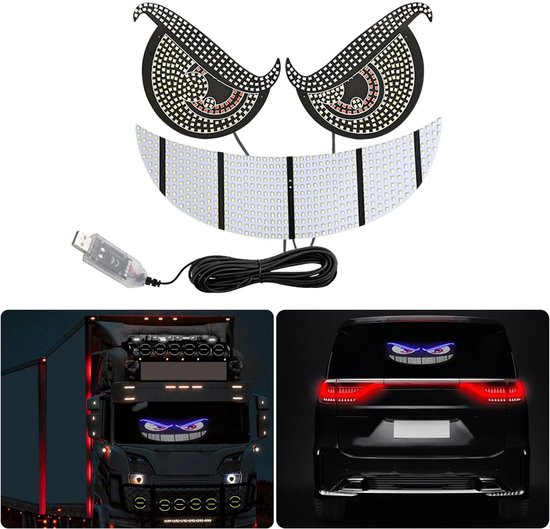 Devil Eyes Lamp voor Auto's - USB Plug and Play - 11 Modes LED Lamp ...