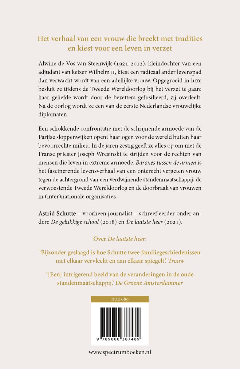 Barones tussen de armen - back cover