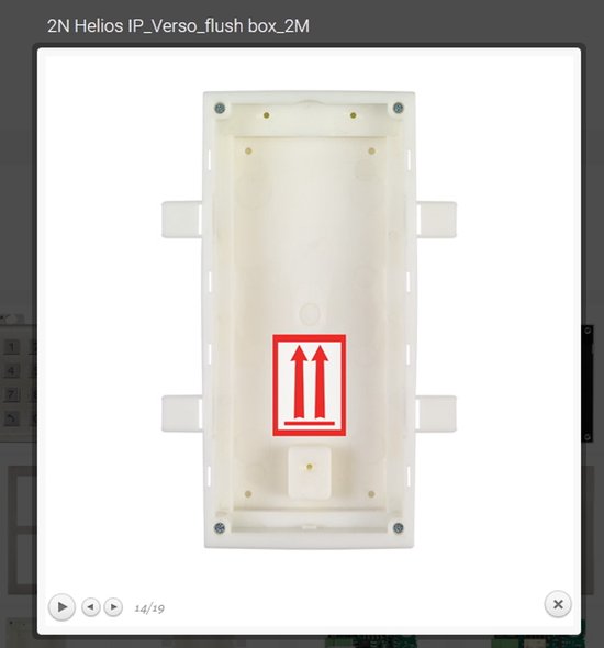 DEURINTERCOM - 1 druktoets / button - camera - met infopanel en lichtnetadapter - deuropener-relais - inbouw - VoIP/IP/SIP - 2N Helios IP Verso - uitbreidbaar - video parlofoon — afbeelding 4
