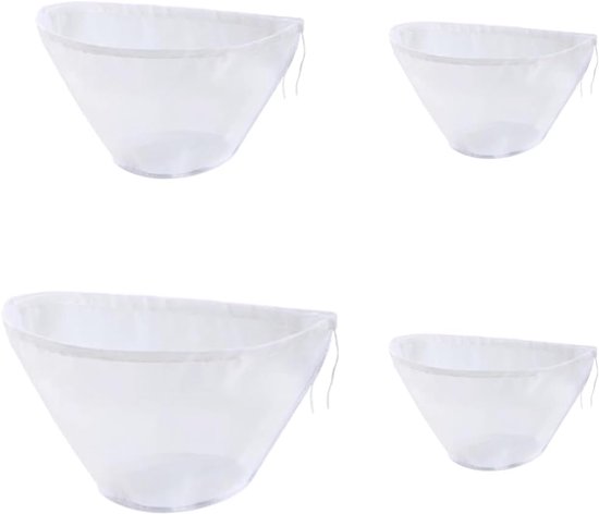 Lot De 4 Sacs En Étamine Réutilisables 30x40 Cm - Filtres à Thé, Lait De Noix Et Fromage