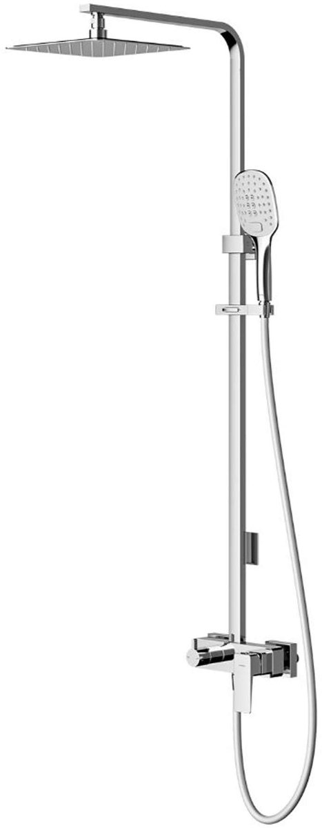 OMNIRES Parma - Doucheset met kraan, 20x20 cm, 3 stralen, chroom PM7444CR