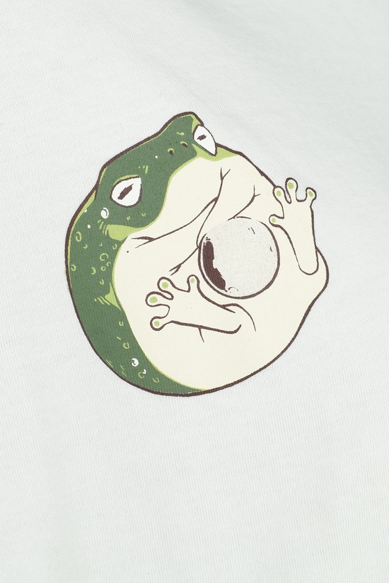 ROUGE T-shirt Wit à manches longues avec motif grenouilles pour femme, modèle ROCK -ENGINEERED DESIGN - XL