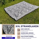 Serviette de hammam de Luxe XXL 235 x 220 cm - Groot serviette de plage de vacances XXL - Couverture de plage double - Mélange de coton - Animal Zebra - esthétique - Serviettes de plage à séchage rapide - Couvre-lit extra large