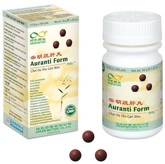 Auranti Form – ChaiHuShuGanWan - Spanning, Opgeblazen gevoel