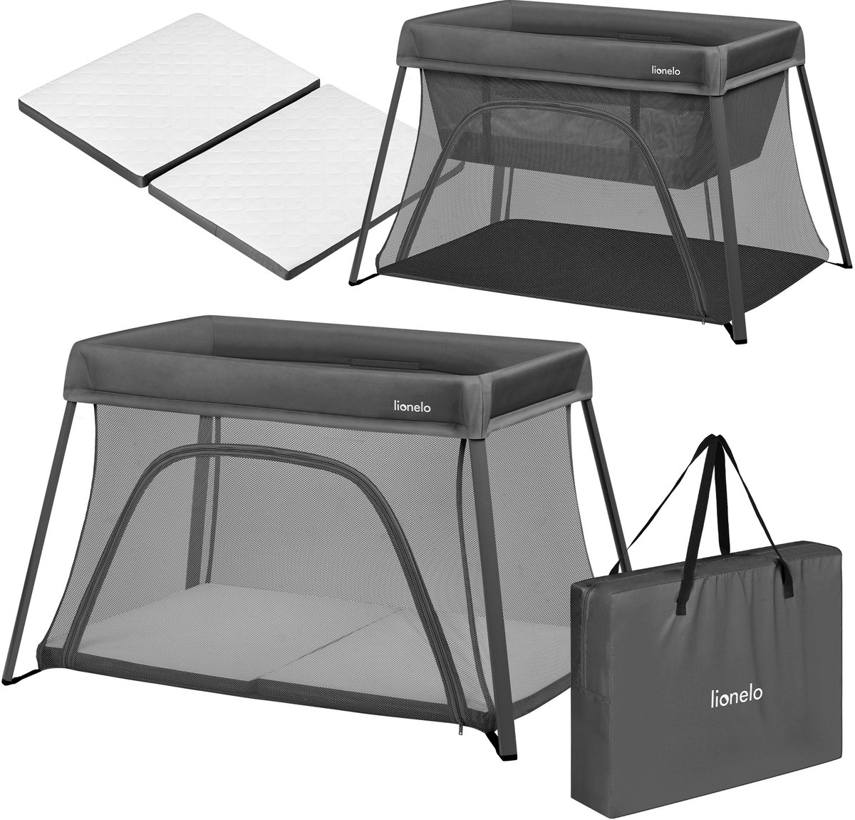 Lionelo Alice 3-in-1 Babybedje - Compact en Lichtgewicht