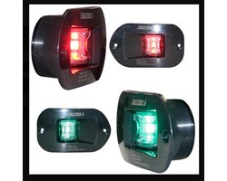 Lalizas Fos Led 12 Port Starboard Side Recessed Licht Zwart